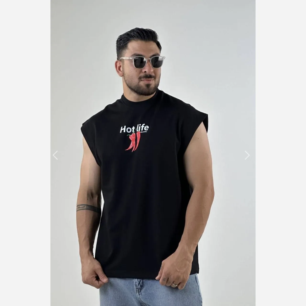 وست اسپرت سوپر نخ پنبه زنانه طرح فلفل سایز XL و 2XL
