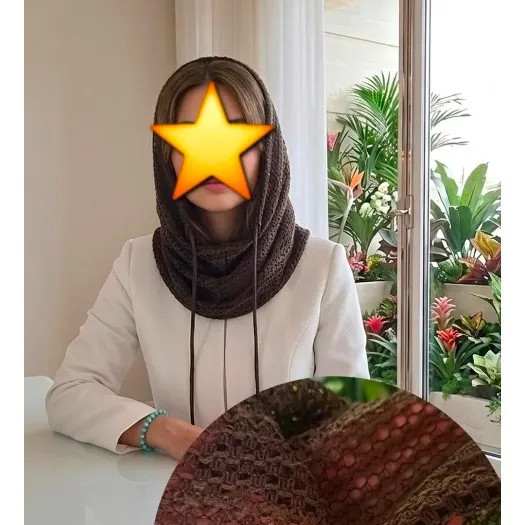 شال رینگی بافت پاییزی 3 رنگ زنانه 50x80 سانتی متر کیفیت عالی