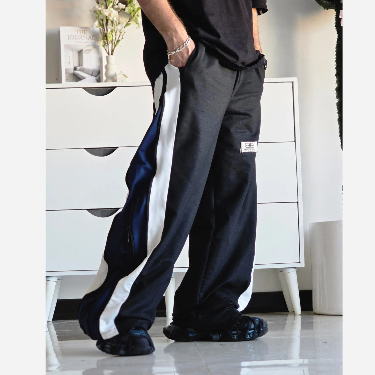 شلوار اسلش فول بگ بغل زیپ بالنسیاگا جنس گلکسی سایز XL XXL XXXL