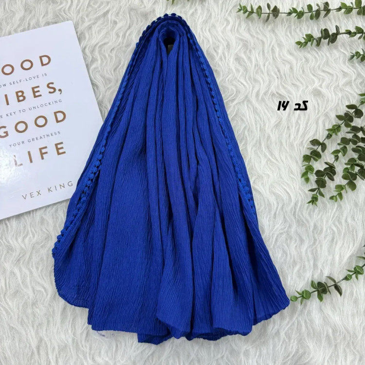 شال نخی ساده برشکا دور عدسی قواره 65 در 190 سانتی متر