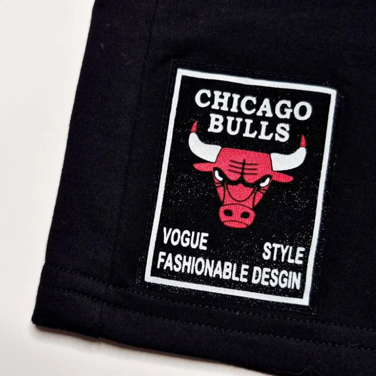ست تاپ و شلوارک بچگانه طرح شیکاگو پارچه سوزنی خنک سایز 4 تا 7 سال